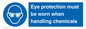 MP7545: Eye protection must be worn when handling chemicals