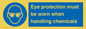 MP7545: Eye protection must be worn when handling chemicals