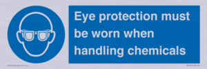 MP7545: Eye protection must be worn when handling chemicals
