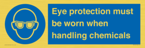 MP7545: Eye protection must be worn when handling chemicals