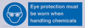 MP7545: Eye protection must be worn when handling chemicals