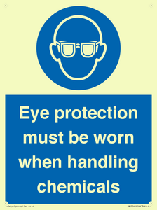 MP7545: Eye protection must be worn when handling chemicals