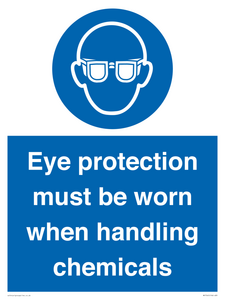 MP7545: Eye protection must be worn when handling chemicals