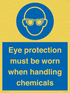 MP7545: Eye protection must be worn when handling chemicals