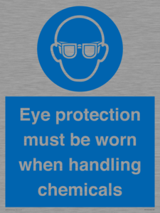 MP7545: Eye protection must be worn when handling chemicals