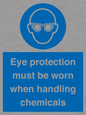 MP7545: Eye protection must be worn when handling chemicals