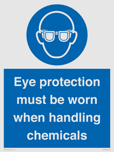MP7545: Eye protection must be worn when handling chemicals