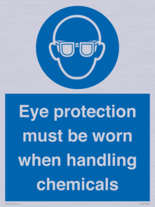 MP7545: Eye protection must be worn when handling chemicals
