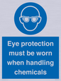MP7545: Eye protection must be worn when handling chemicals