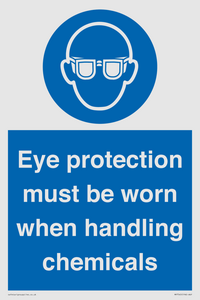 MP7545: Eye protection must be worn when handling chemicals