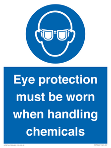 MP7545: Eye protection must be worn when handling chemicals