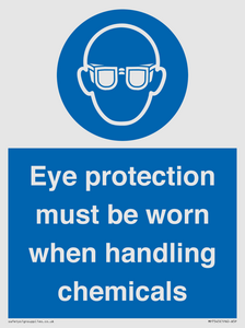 MP7545: Eye protection must be worn when handling chemicals