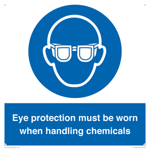 MP7545: Eye protection must be worn when handling chemicals