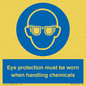 MP7545: Eye protection must be worn when handling chemicals