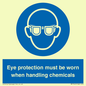MP7545: Eye protection must be worn when handling chemicals