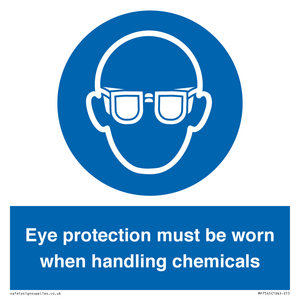 MP7545: Eye protection must be worn when handling chemicals