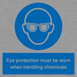MP7545: Eye protection must be worn when handling chemicals