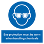 MP7545: Eye protection must be worn when handling chemicals