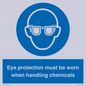 MP7545: Eye protection must be worn when handling chemicals