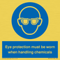 MP7545: Eye protection must be worn when handling chemicals