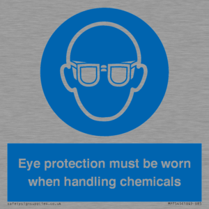 MP7545: Eye protection must be worn when handling chemicals