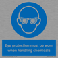 MP7545: Eye protection must be worn when handling chemicals