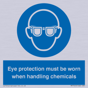 MP7545: Eye protection must be worn when handling chemicals