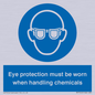 MP7545: Eye protection must be worn when handling chemicals