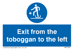 MP7546: Exit from the toboggan to the left