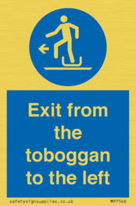 MP7546: Exit from the toboggan to the left