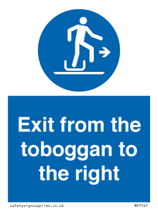 MP7547: Exit from the toboggan to the right