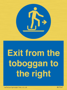 MP7547: Exit from the toboggan to the right