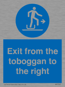 MP7547: Exit from the toboggan to the right