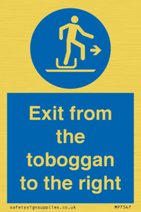 MP7547: Exit from the toboggan to the right