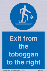 MP7547: Exit from the toboggan to the right