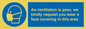 MP7559: As ventilation is poor, we kindly request you wear a face covering in this area