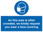 MP7560: As this area is often crowded, we kindly request you wear a face covering