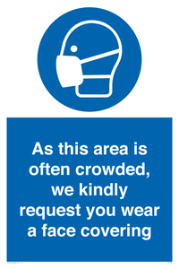 MP7560: As this area is often crowded, we kindly request you wear a face covering