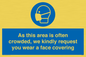 MP7560: As this area is often crowded, we kindly request you wear a face covering