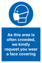 MP7560: As this area is often crowded, we kindly request you wear a face covering