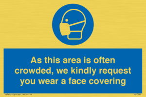 MP7560: As this area is often crowded, we kindly request you wear a face covering