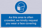 MP7560: As this area is often crowded, we kindly request you wear a face covering