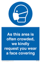 MP7560: As this area is often crowded, we kindly request you wear a face covering