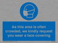 MP7560: As this area is often crowded, we kindly request you wear a face covering
