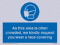 MP7560: As this area is often crowded, we kindly request you wear a face covering