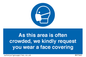 MP7560: As this area is often crowded, we kindly request you wear a face covering