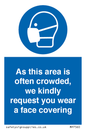 MP7560: As this area is often crowded, we kindly request you wear a face covering