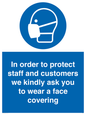 MP7561: In order to protect staff and customers we kindly ask you to wear a face covering