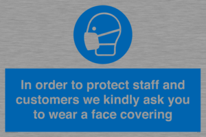 MP7561: In order to protect staff and customers we kindly ask you to wear a face covering