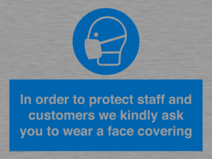 MP7561: In order to protect staff and customers we kindly ask you to wear a face covering
